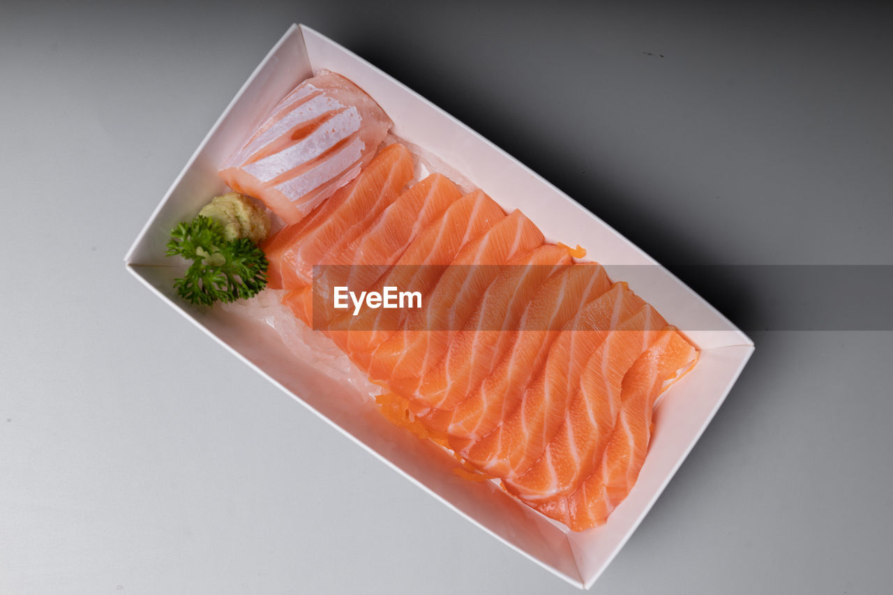 Japanese food salmon sashimi 