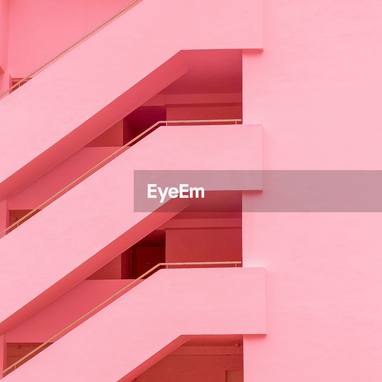 Balconies. geometry. fashion minimal pink mood