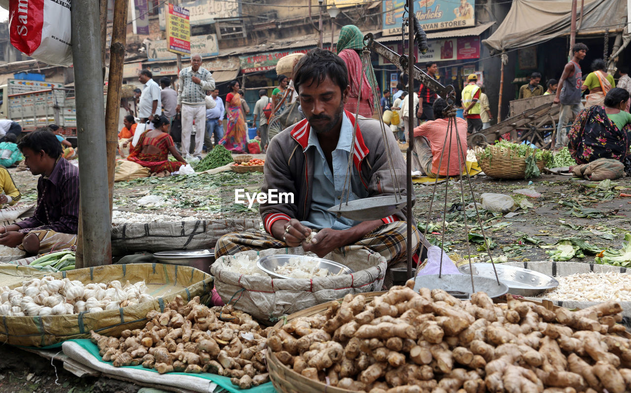 MARKET STALL AT NIGHT