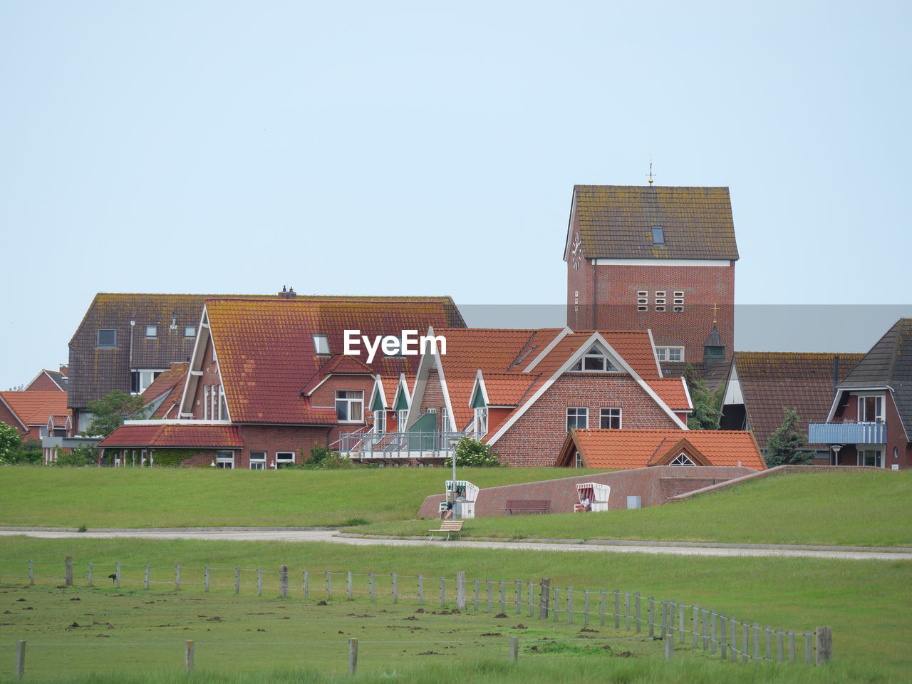 The island of baltrum at the north sea