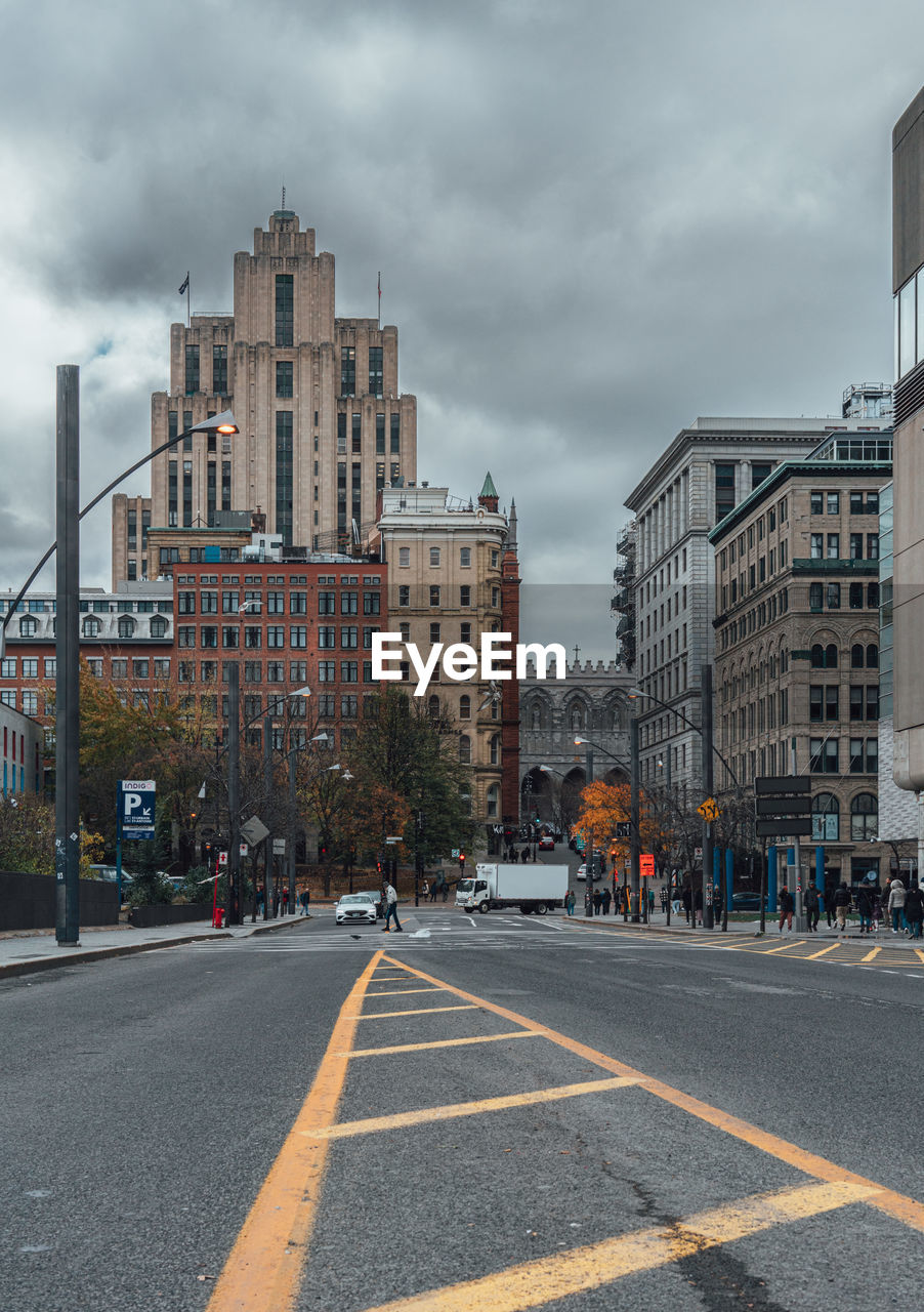 View of city street