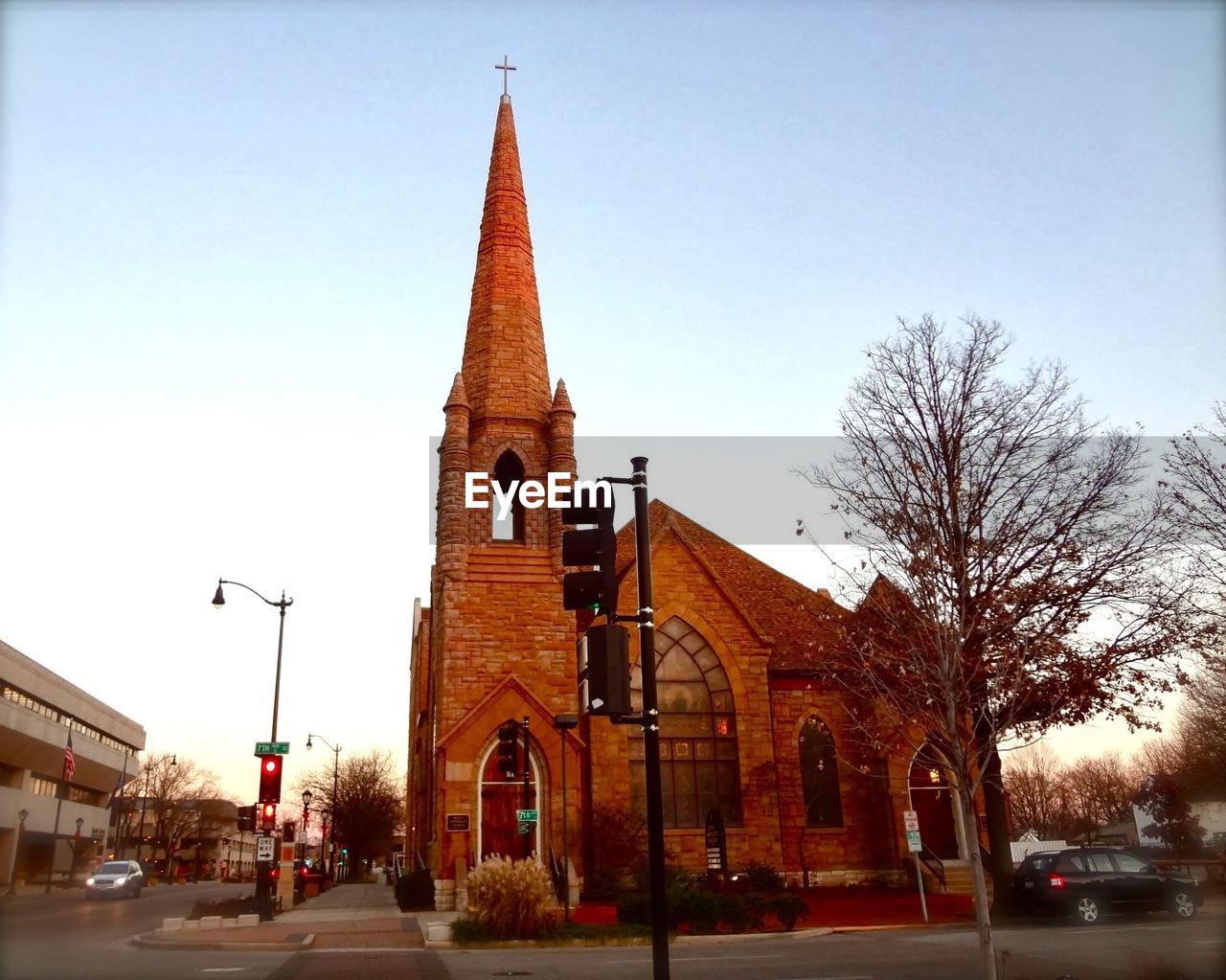 VIEW OF ROAD LEADING TOWARDS CHURCH