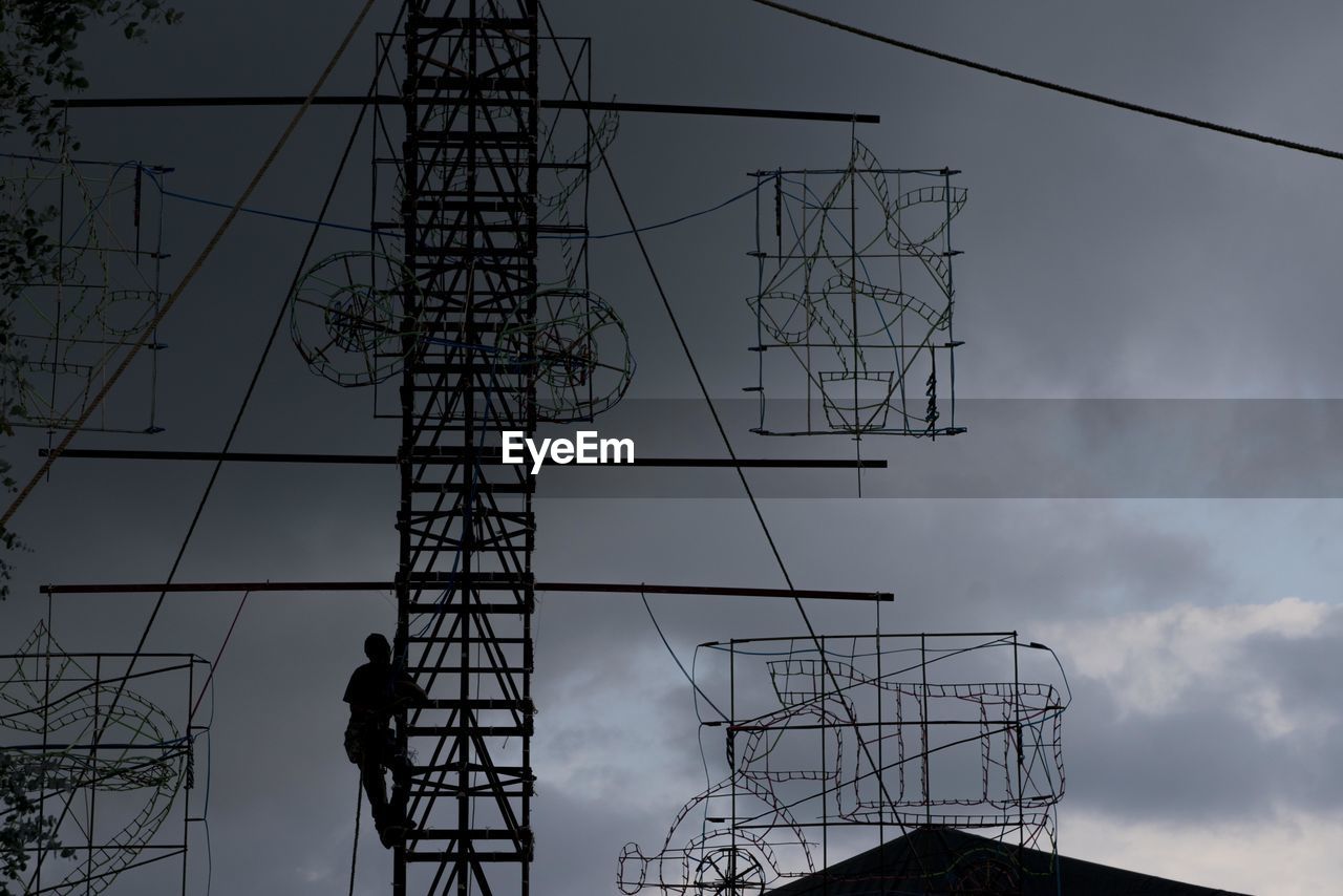 LOW ANGLE VIEW OF ELECTRICITY PYLON