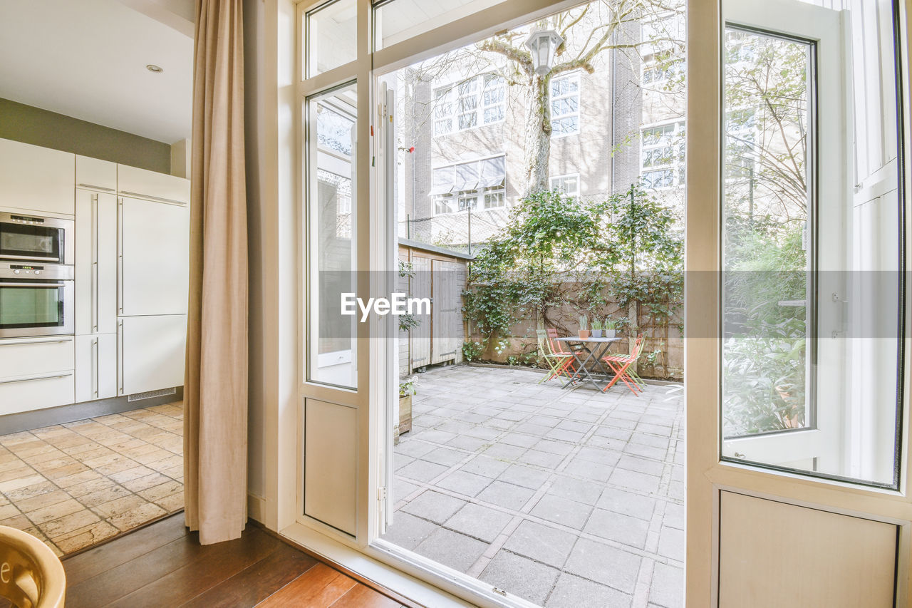 View of open door at apartment