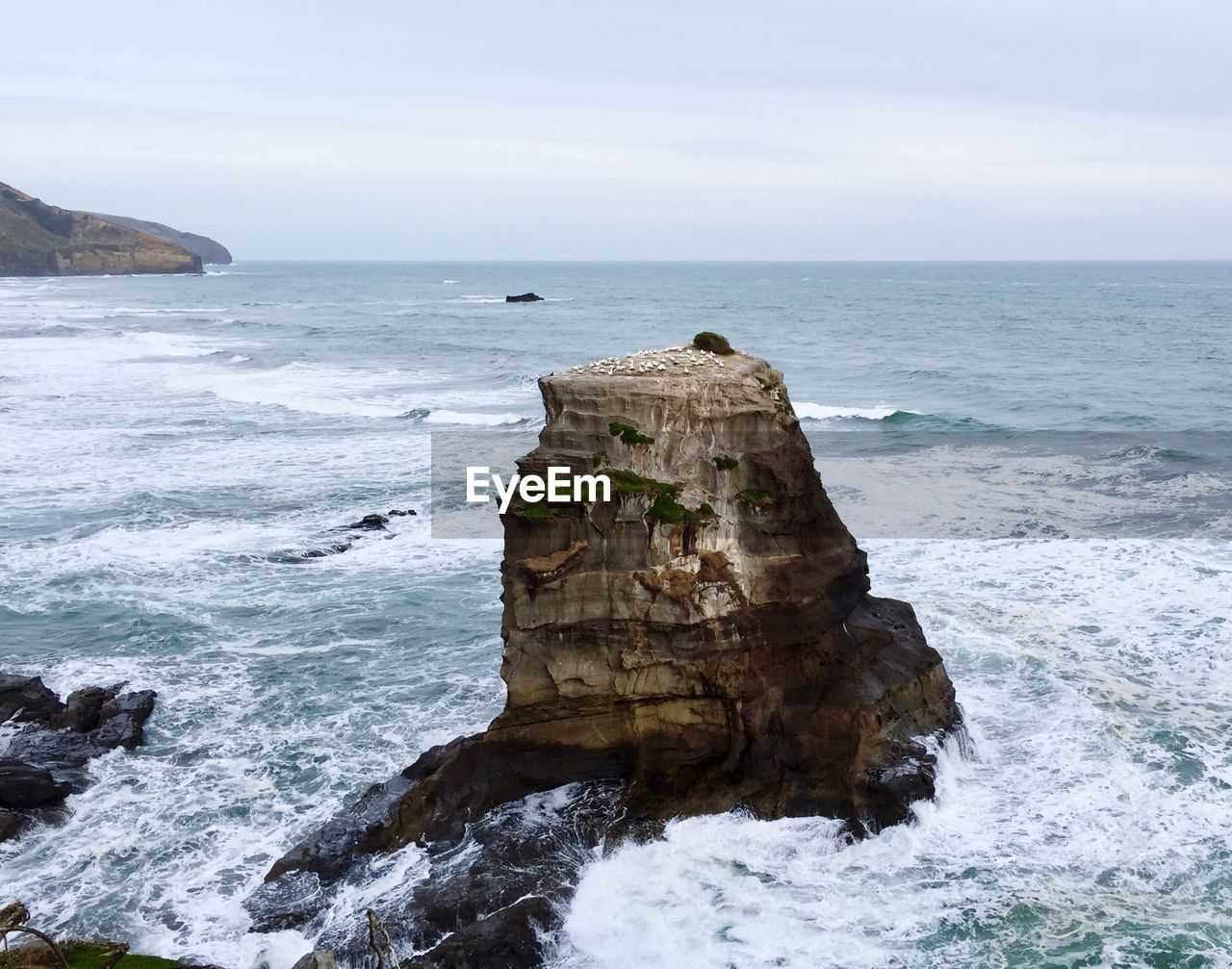 Rock formation at muriwai beach , new zealand