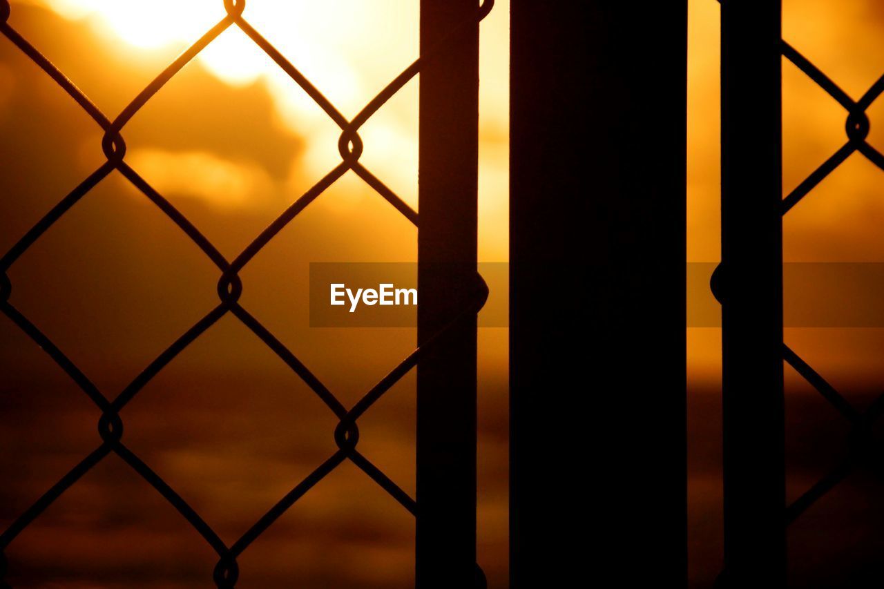 Close-up of chainlink fence