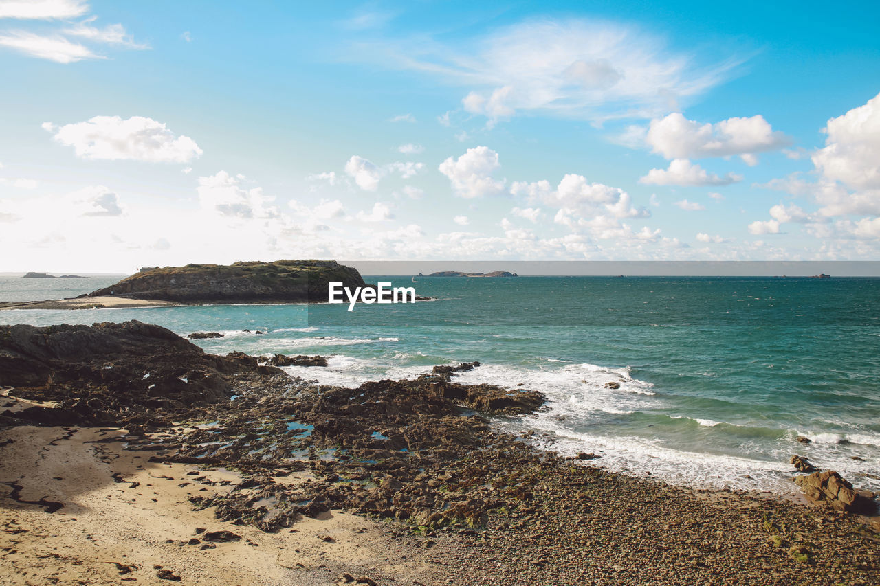 Scenic view of sea against sky