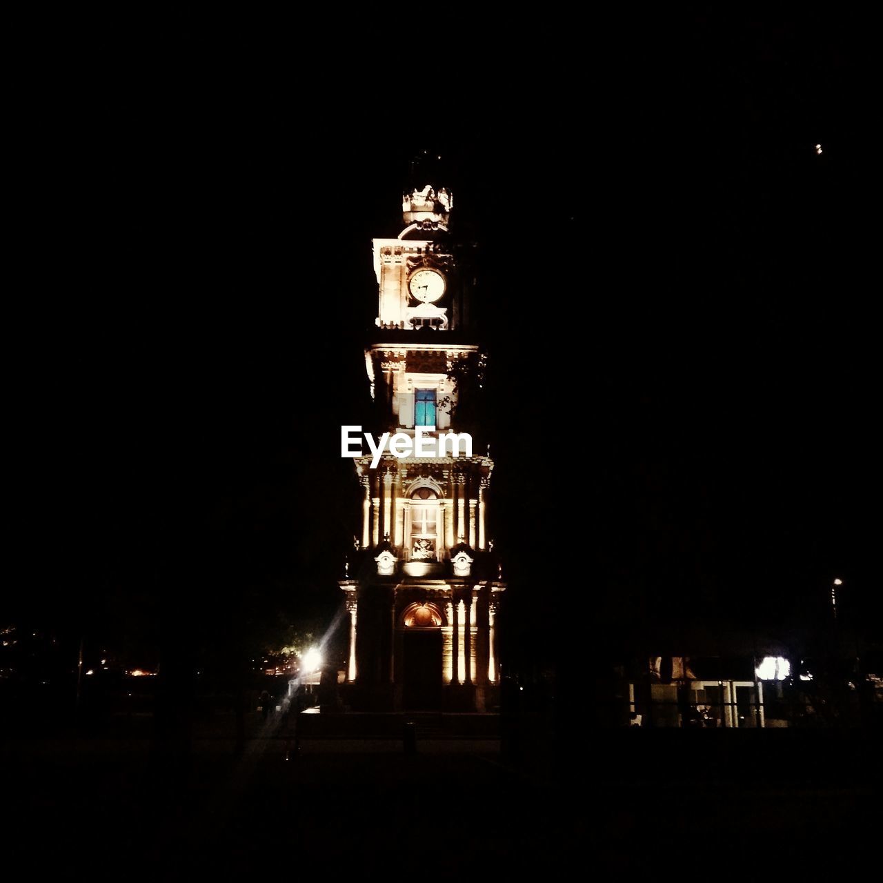 VIEW OF BUILDING AT NIGHT