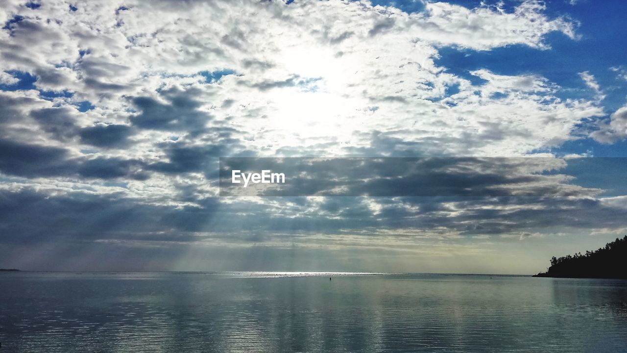 IDYLLIC SHOT OF LAKE AGAINST SKY