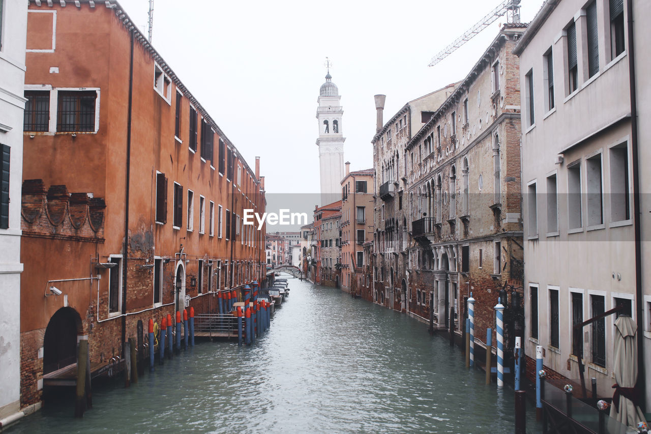 CANAL PASSING THROUGH CITY BUILDINGS