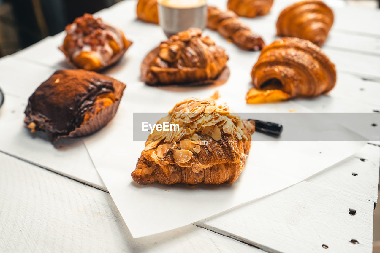 Close-up of food on table