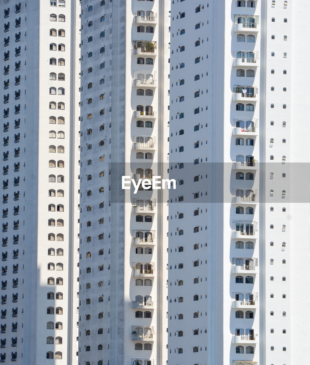 Full frame shot of residential buildings in city