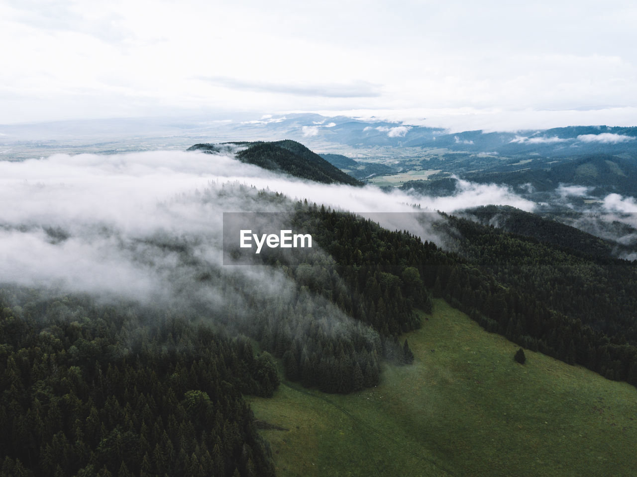 AERIAL VIEW OF LANDSCAPE AGAINST SKY