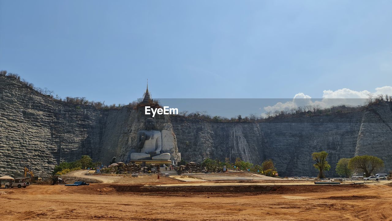 PANORAMIC VIEW OF TEMPLE AGAINST SKY