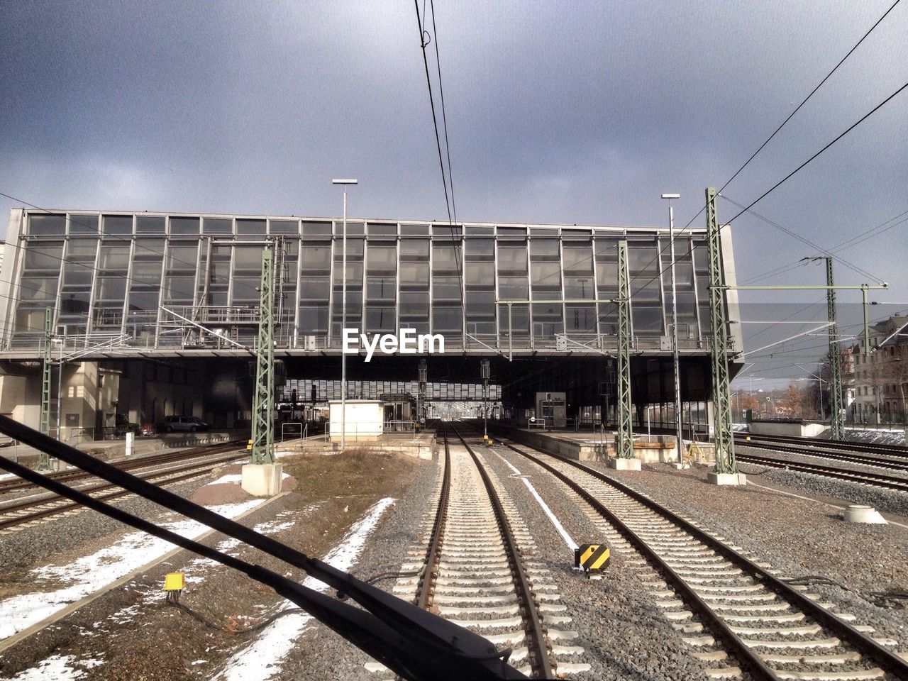 View of railway tracks