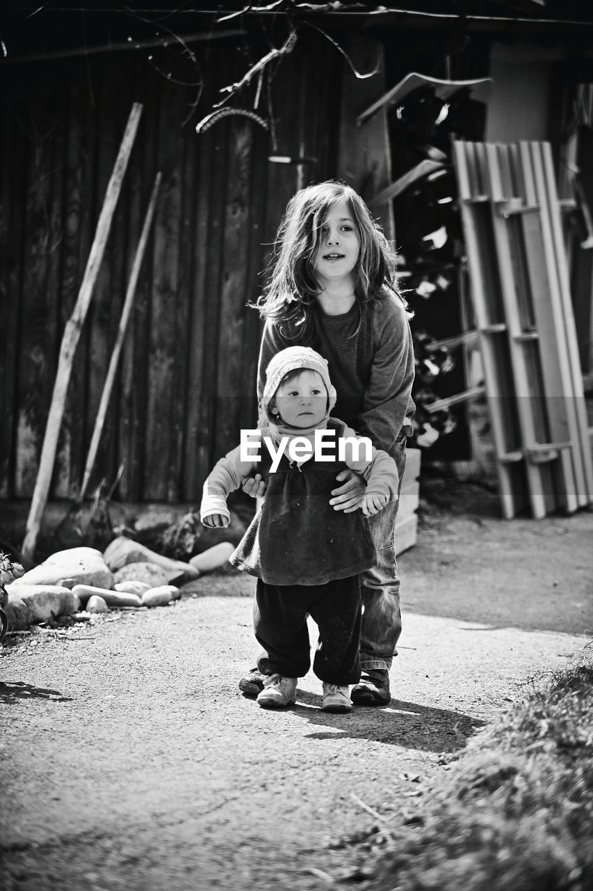 Children playing outdoors