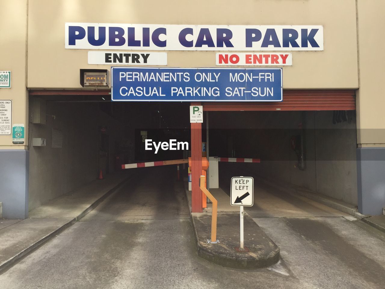 Entrance of car parking area