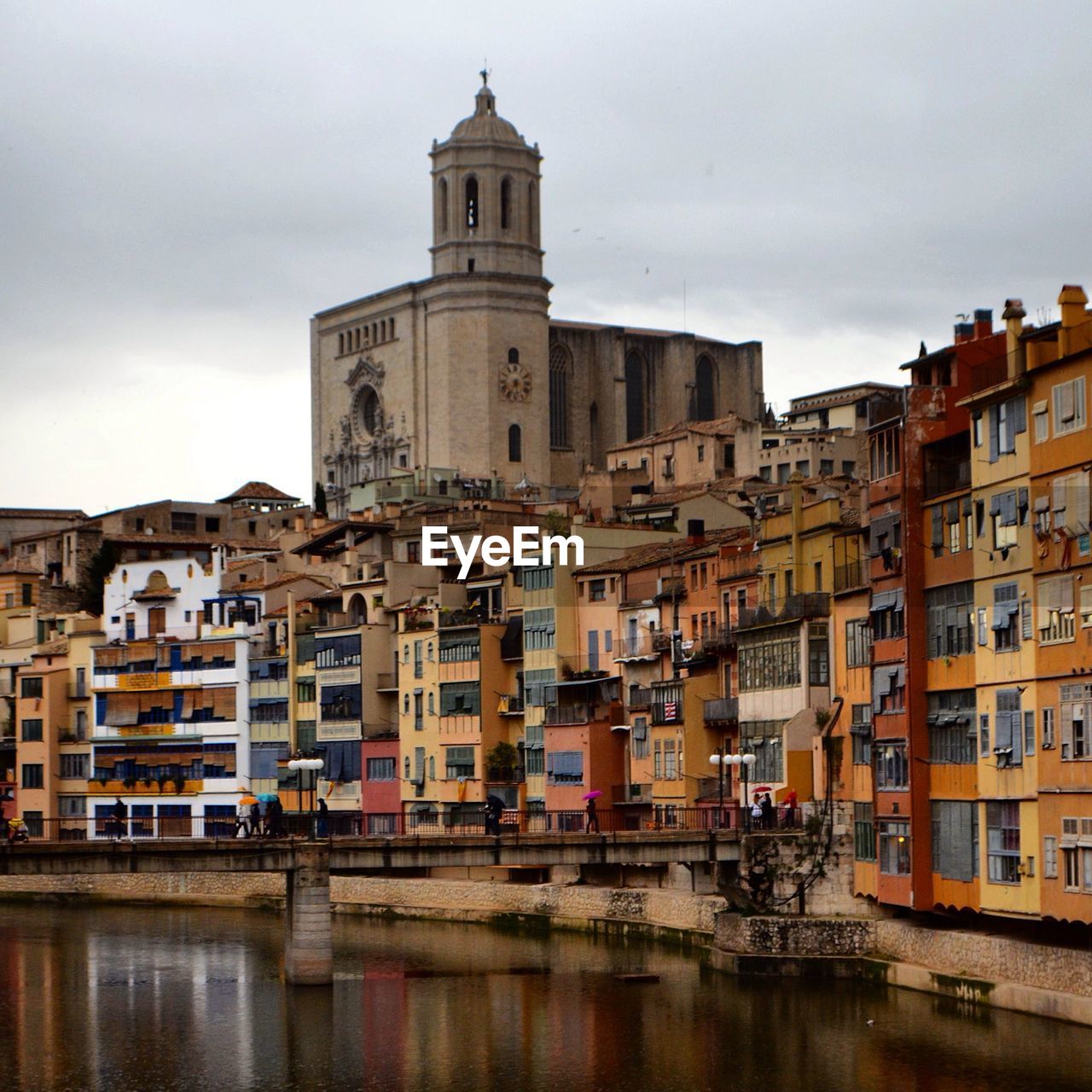 Old buildings in girona