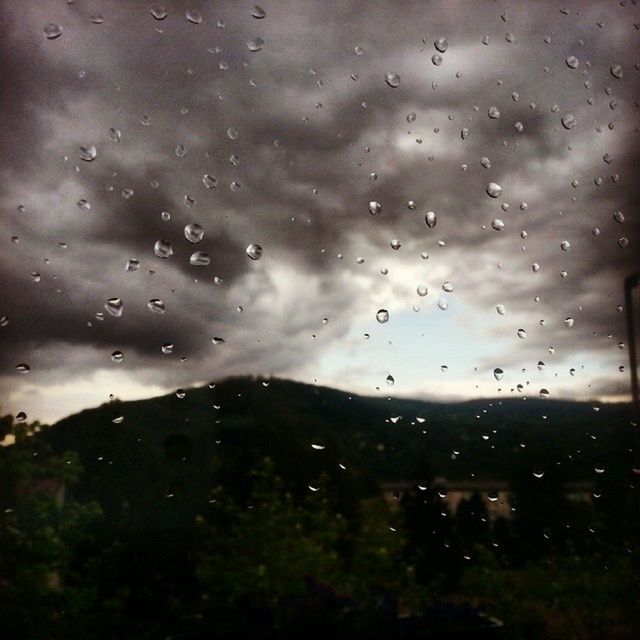 VIEW OF WATER DROPS ON GLASS