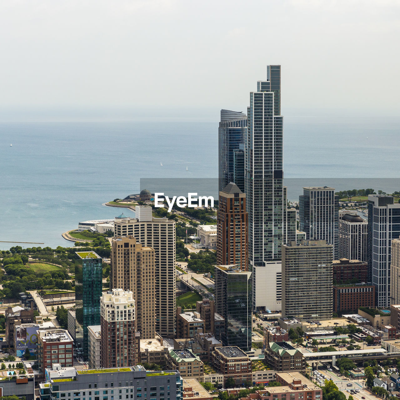 Modern buildings in city against sky