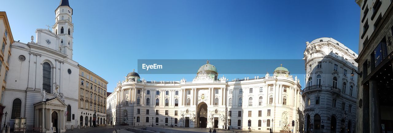 Renaissance styled building against clear sky 