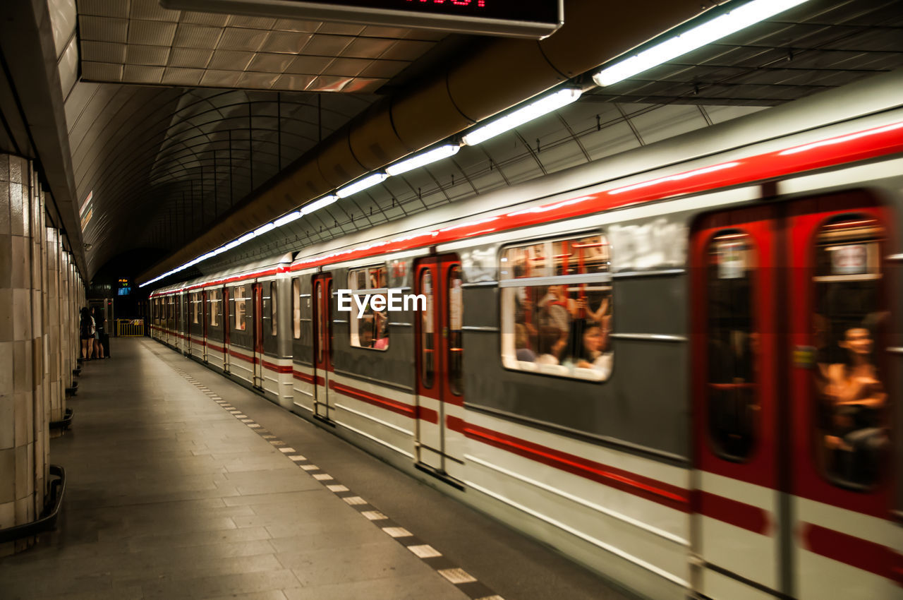 VIEW OF TRAIN AT RAILROAD STATION