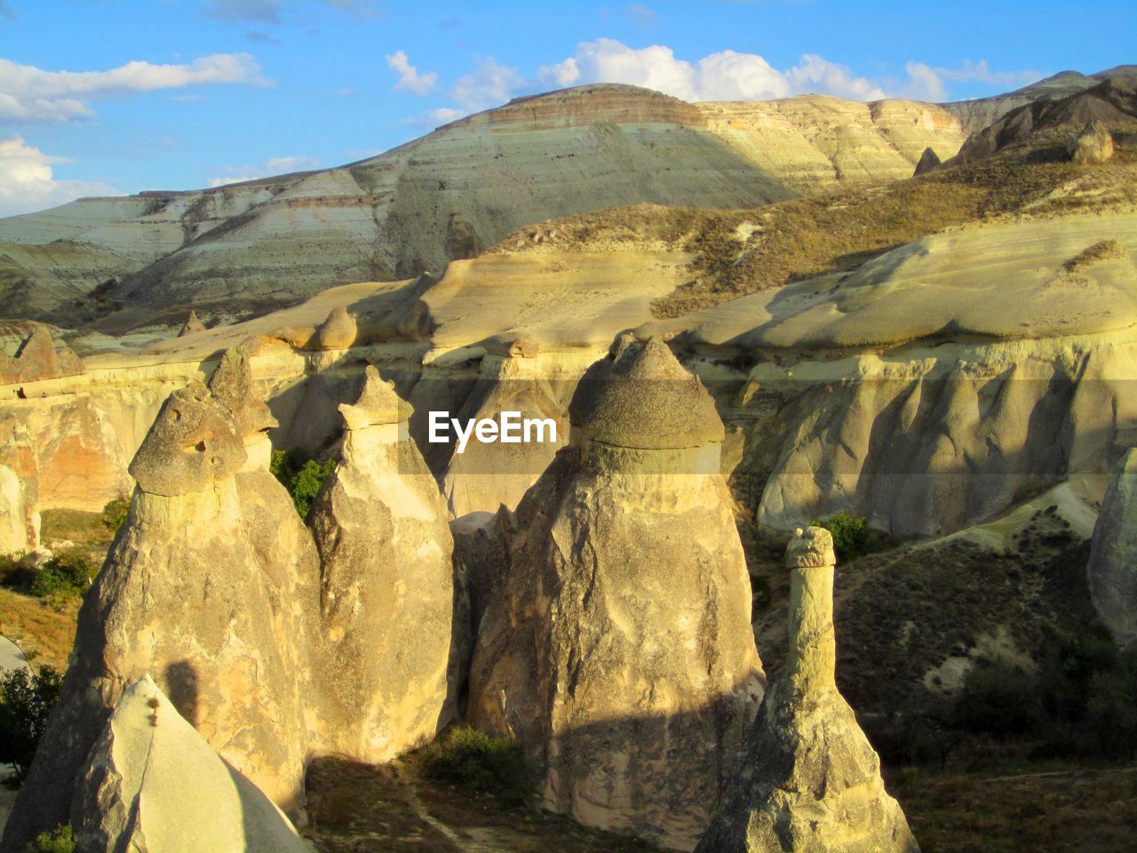 View of rock formations