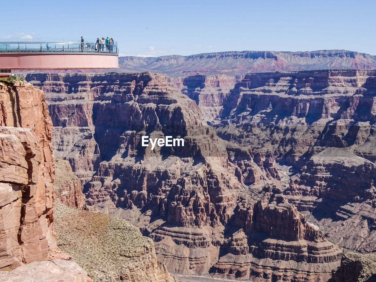 Aerial view of grand canyon