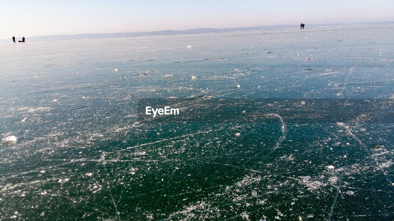 AERIAL VIEW OF SEA AND AIRPLANE