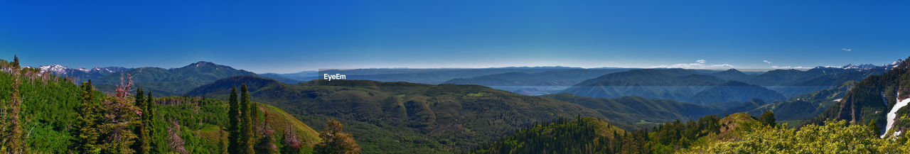 panoramic view of mountains against sky