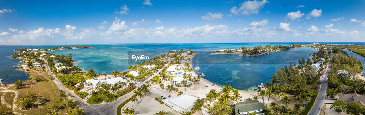 Panoramic view of sea against sky