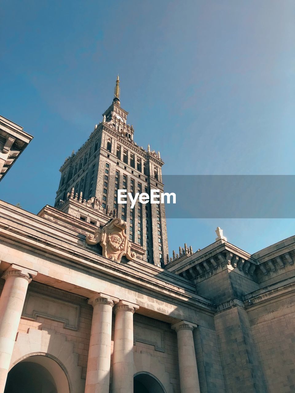 Low angle view of historical building against sky