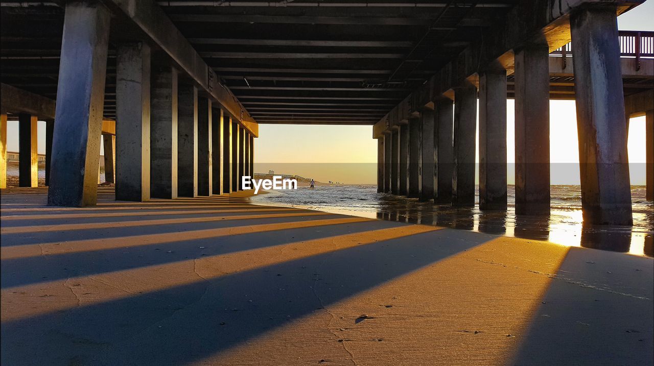 View of bridge over sea