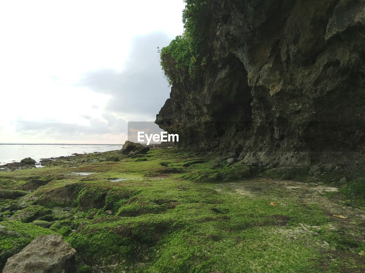 CLIFF BY SEA AGAINST SKY