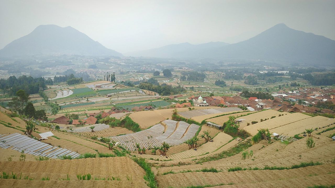 HIGH ANGLE VIEW OF VILLAGE