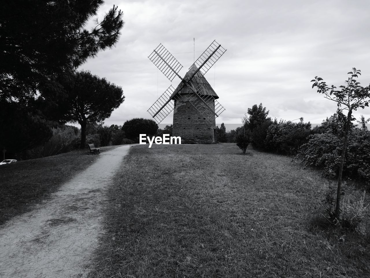 WINDMILL AGAINST SKY