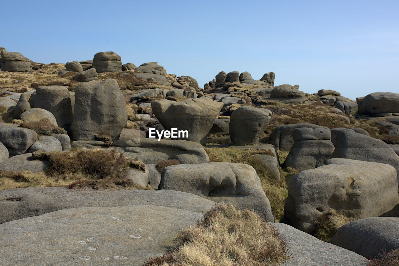 LOW ANGLE VIEW OF ROCKS AGAINST SKY