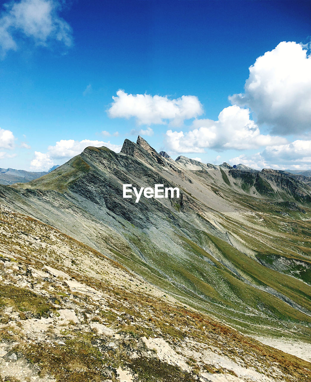 Uccello peak under the clouds