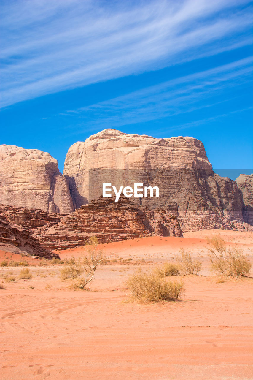 Rock formations in desert