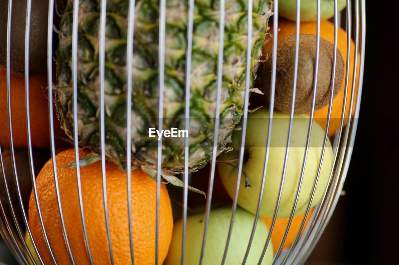 Close-up of fruits in container