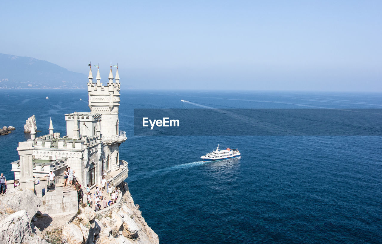 Swallows nest castle, landmark of crimea , yalta