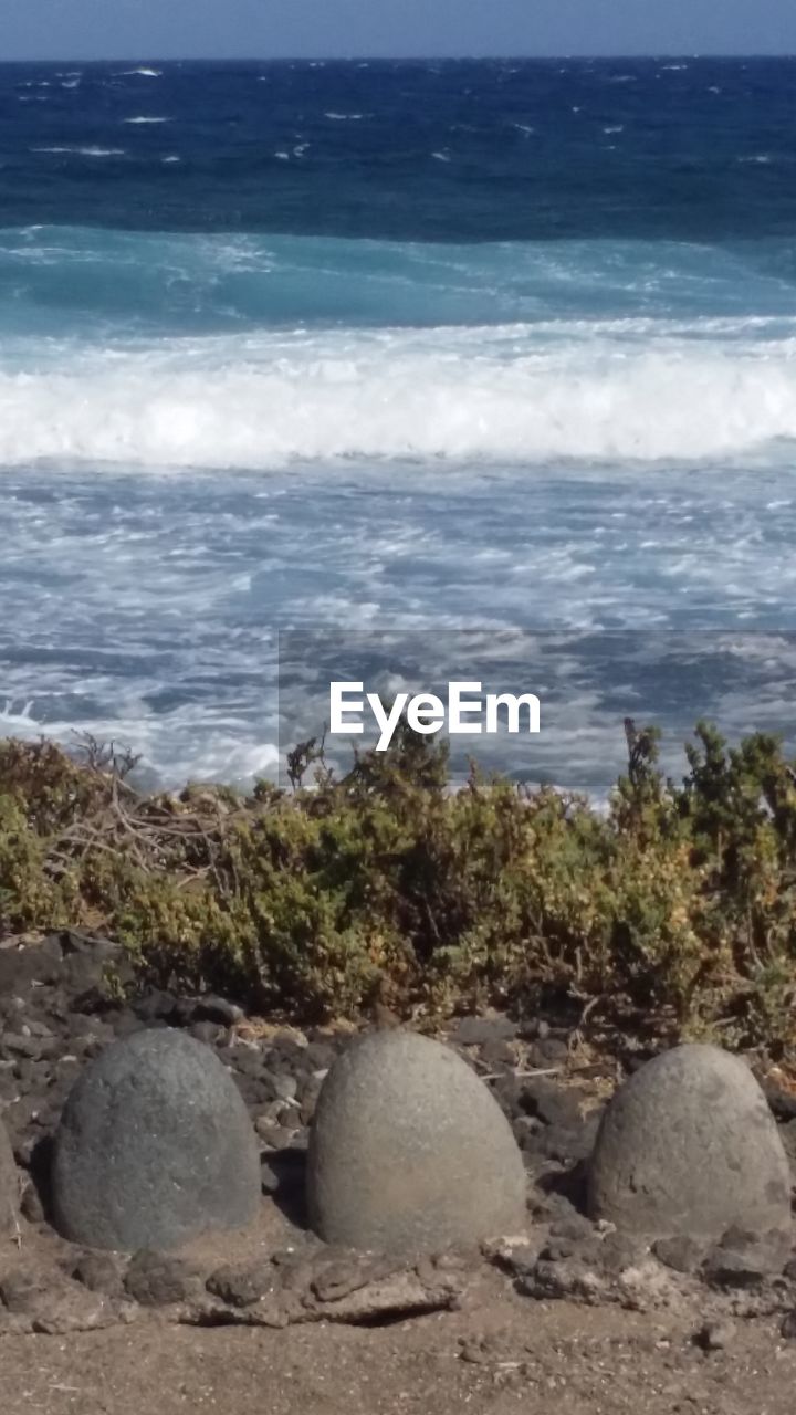 Rocks on sea shore