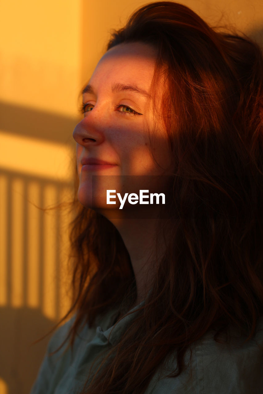 Close-up of young woman