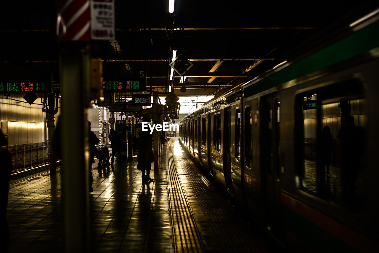 Illuminated subway