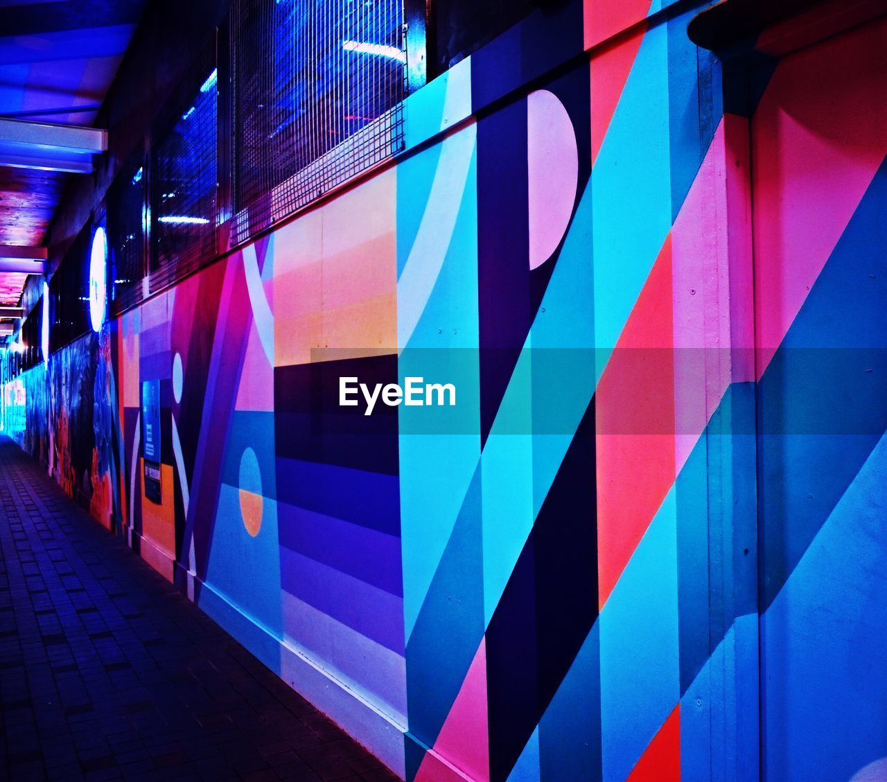MULTI COLORED ILLUMINATED WALL BY FOOTPATH