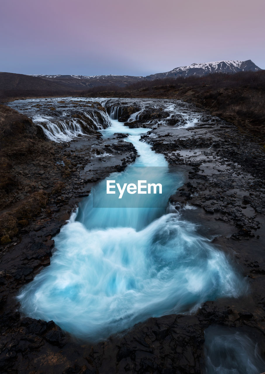 Bruarfoss waterfall in the south of iceland