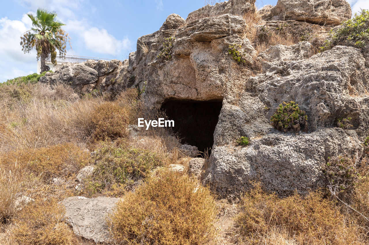 VIEW OF ROCK FORMATION ON LAND