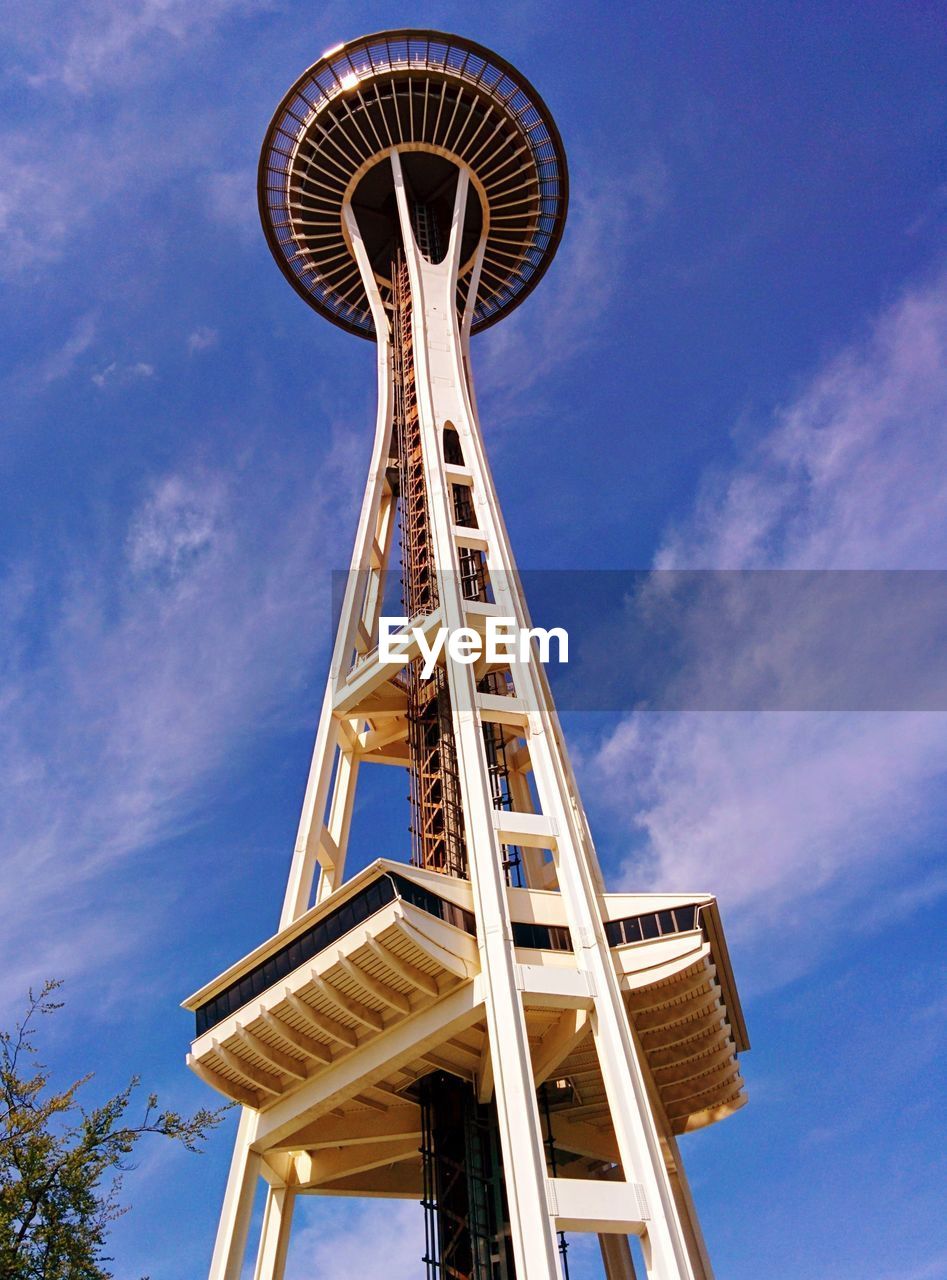 LOW ANGLE VIEW OF COMMUNICATIONS TOWER