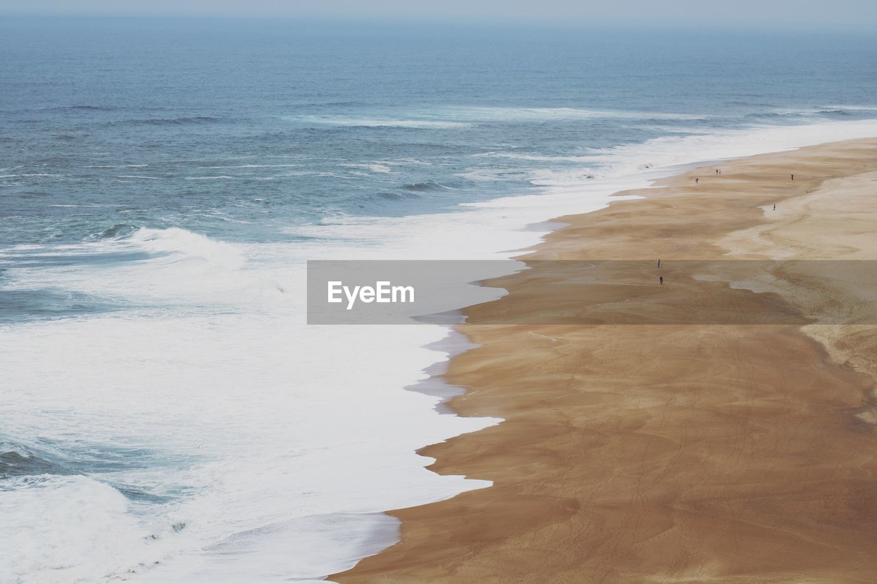 High angle view of beach