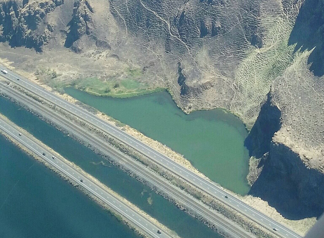 water, nature, high angle view, day, dam, beauty in nature, outdoors, scenics, no people, river, salt - mineral